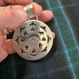 Sterling silver 31g ss storyteller shadow box crafted by Jeff James